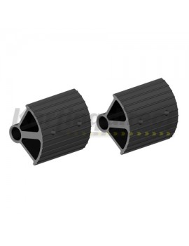 European Alloy Pedal Extensions. Suit bar type pedals. Black
