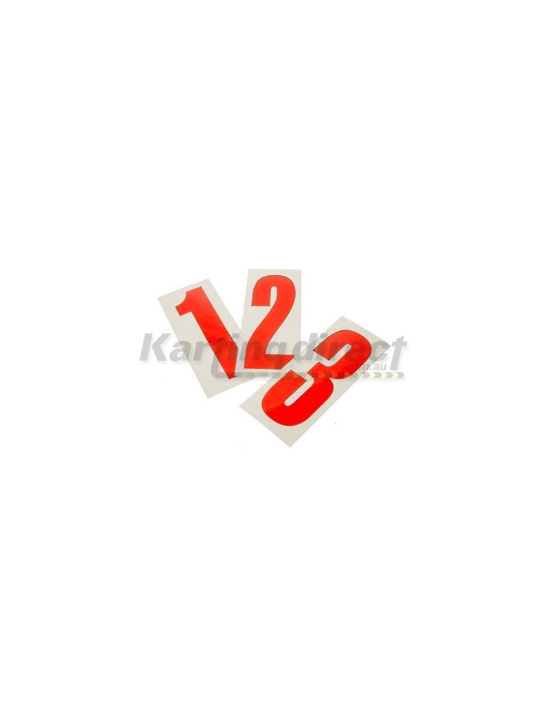 Number 0 decal  Small red sticker  Suit side pods