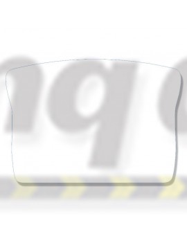 Rear Number Plate Sticker suit plastic rear bar White