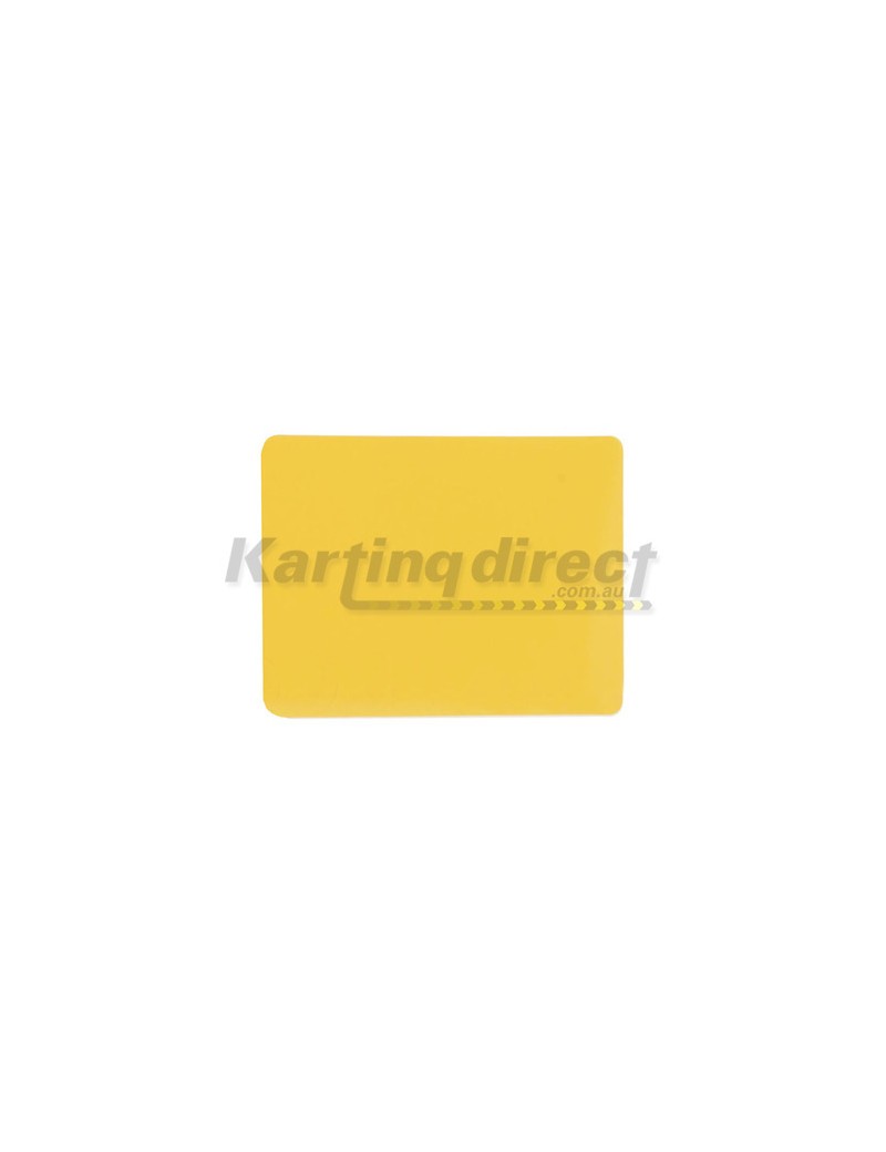 Yellow  Side Pod Number Plate Sticker