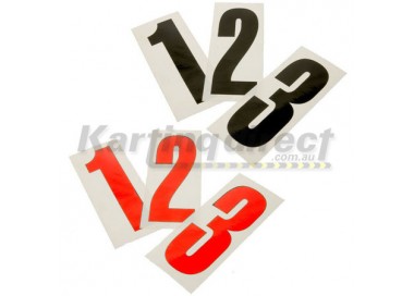 Number 5 decal Large black sticker