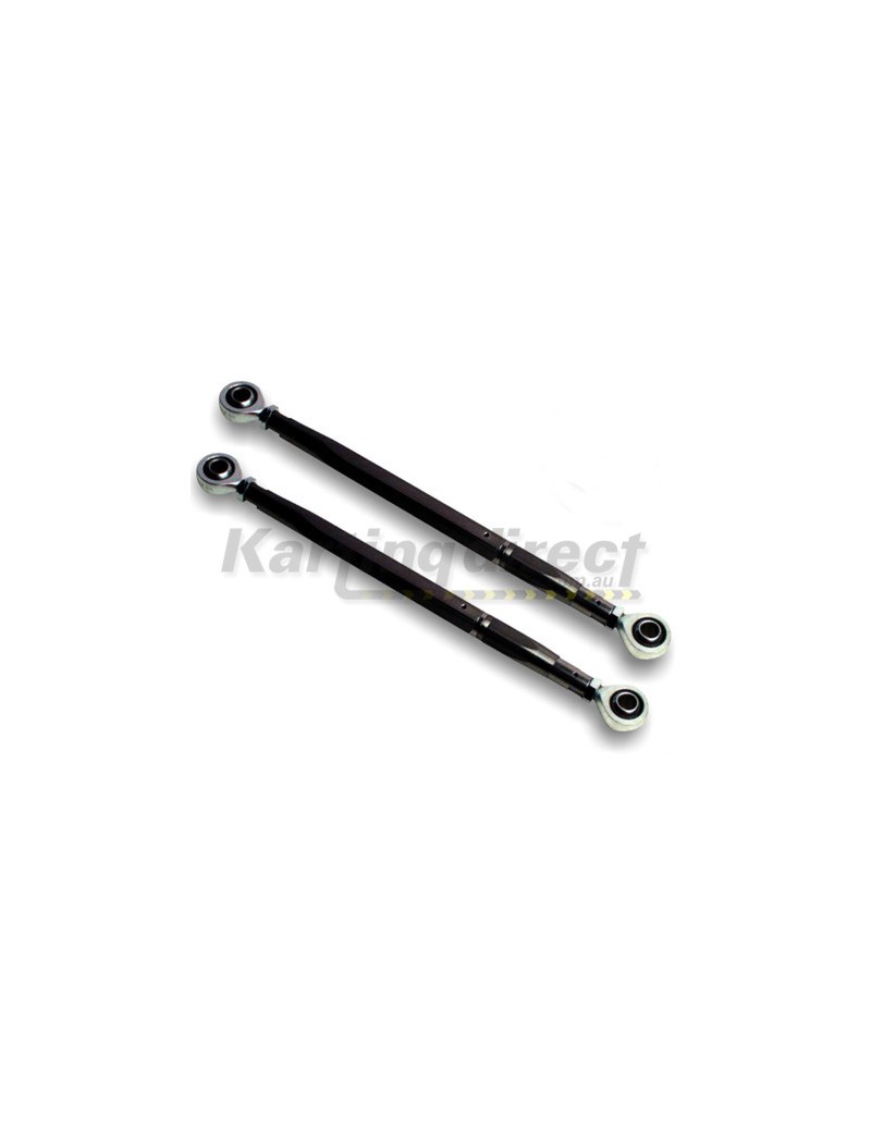 Tie Rod Adjustable Kit with rod ends Black twin
