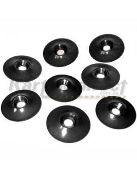 Seat Washers  Counter Sunk Alloy  Black Anodised  Pack of 8