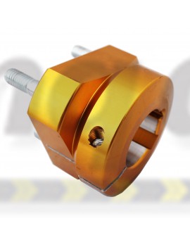 Rear Hub Set  Suit 30mm Axle  50mm long  Gold Anodised  includes 6 Tubular Wheel Nuts