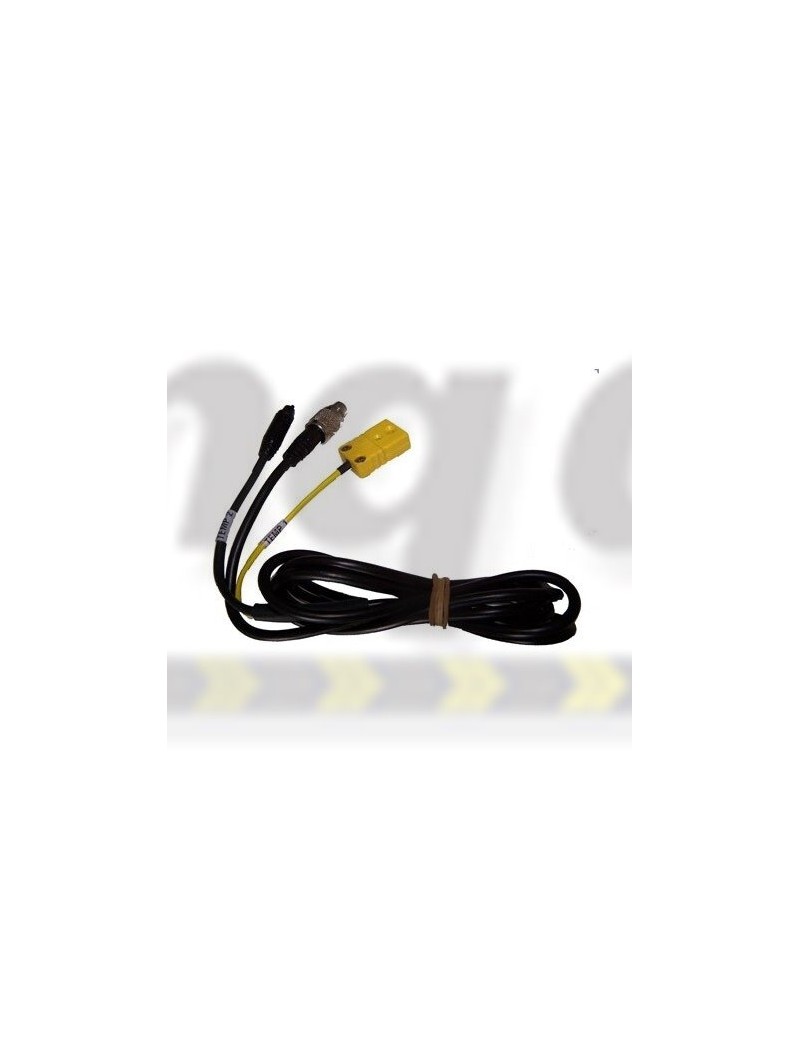 Aim Mychron Extension Cable MyChron 2T ext cable 1TC 1TR 1 sq yellow k type end and 1 round black end