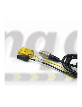 Aim Mychron Extension Cable MyChron 2T ext cable 1TC 1TR 1 sq yellow k type end and 1 round black end