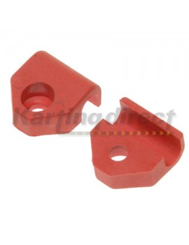 6mm Locking for Plastic brake line red