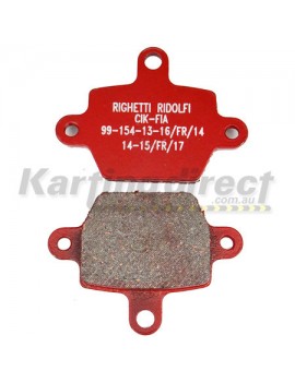 Brake Pad Righetti Ridolfi Small  Part No. KB082-HD RED SET of 2 Hard