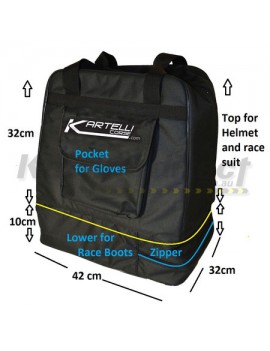 Helmet Bag  Kartelli Big Enough to fit race suit, boots and gloves.