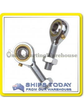 GO KART TIE ROD ENDS 8mm POS8 H/DUTY CHROME 2 Pack Set with LOCK NUTS KARTELLI !