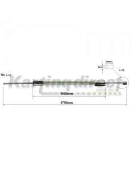 Accelerator Cable  Lug  Braid  Long