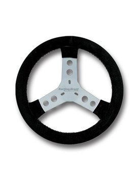 Steering Wheel 300mm Kartelli Pro Suede Leather - BLACK