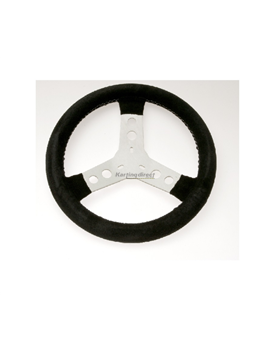 Steering Wheel 300mm Kartelli Pro Suede Leather - BLACK