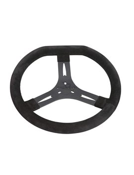 Steering Wheel 340mm Kartelli Pro Suede Leather - BLACK