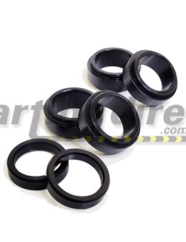 Front Stub Axle Wheel Spacer 4 - 10mm x 17mm  2- 5mm x 17mm Set - BLACK - one side