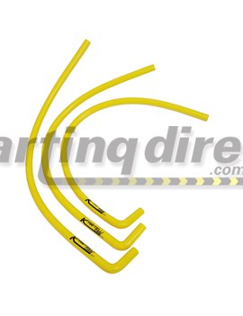 Water Hose Silicon 1.32 Meter  ith 90 Degree bend - Kartelli - YELLOW