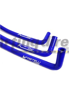 Water Hose Silicon 1.32 Meter  ith 90 Degree bend - Kartelli - BLUE