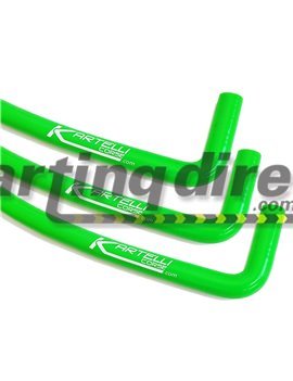 Water Hose Silicon 1.32 Meter  ith 90 Degree bend - Kartelli - GREEN