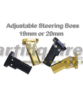 Steering Boss Adjustable Black - suit 20mm Shaft - most Euro Karts