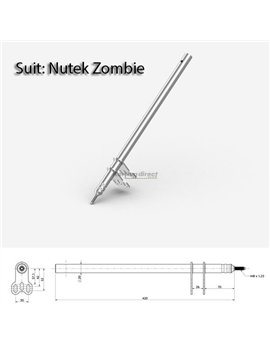 Steering Column M8 x 510mm  - 20mm shaft -