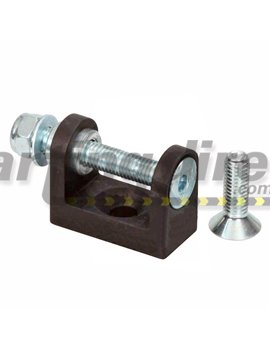 Bar Clamp with Support Mount  30mm black