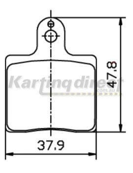 CRG Ven Mini Brake Pads - RED Compound - Compatible