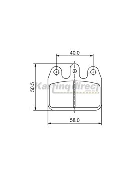 REAR BRAKE PAD CIK 
CRG VEN05 
COMPARTIBLE RED
