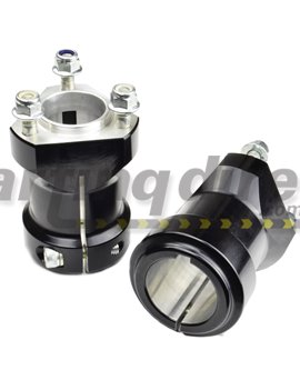 Rear Hub  Suit 40mm Axle  90mm long  Black Anodised